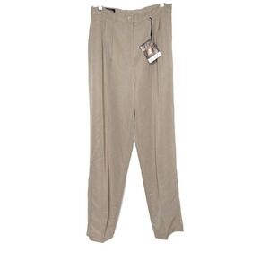 NWT Cutter & Buck Golf Slacks Womens Twill Microfiber Dress Pants Tan Size 10/40